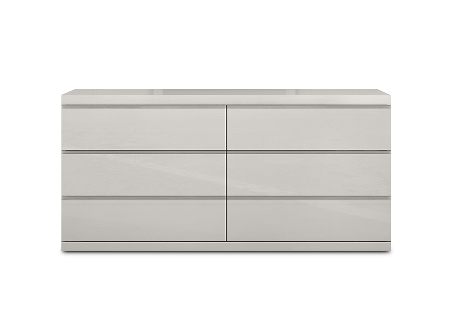 Ambrossi Light Gray Double Contemporary Dressers