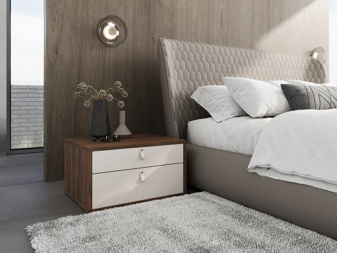 Agora Walnut Contemporary Nightstands