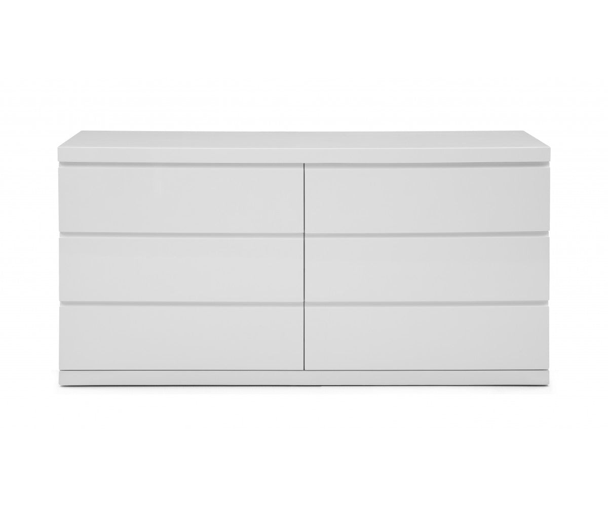 Ambrossi White Double Contemporary Dressers