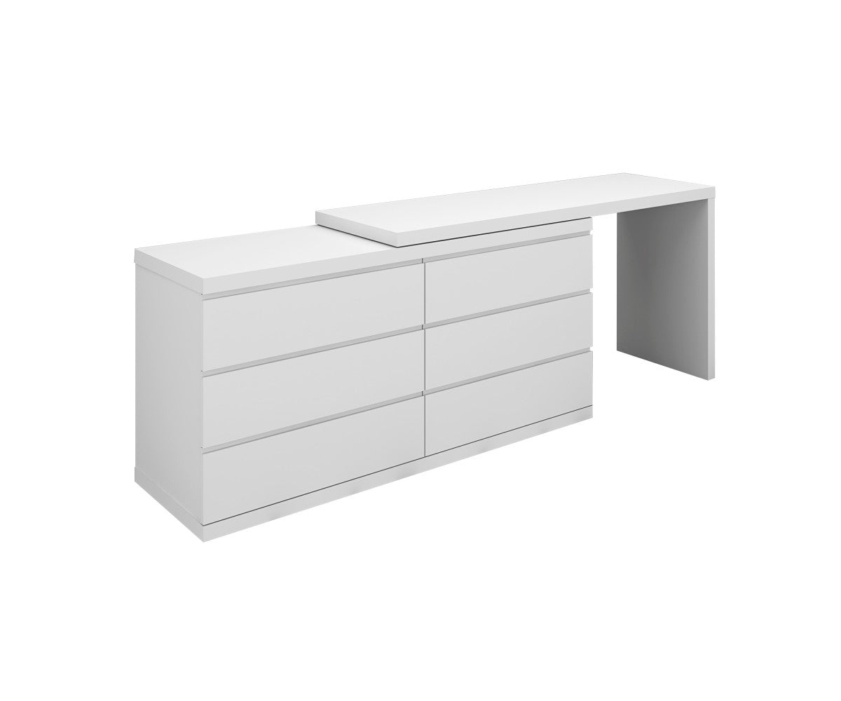 Ambrossi White Double Contemporary Dressers