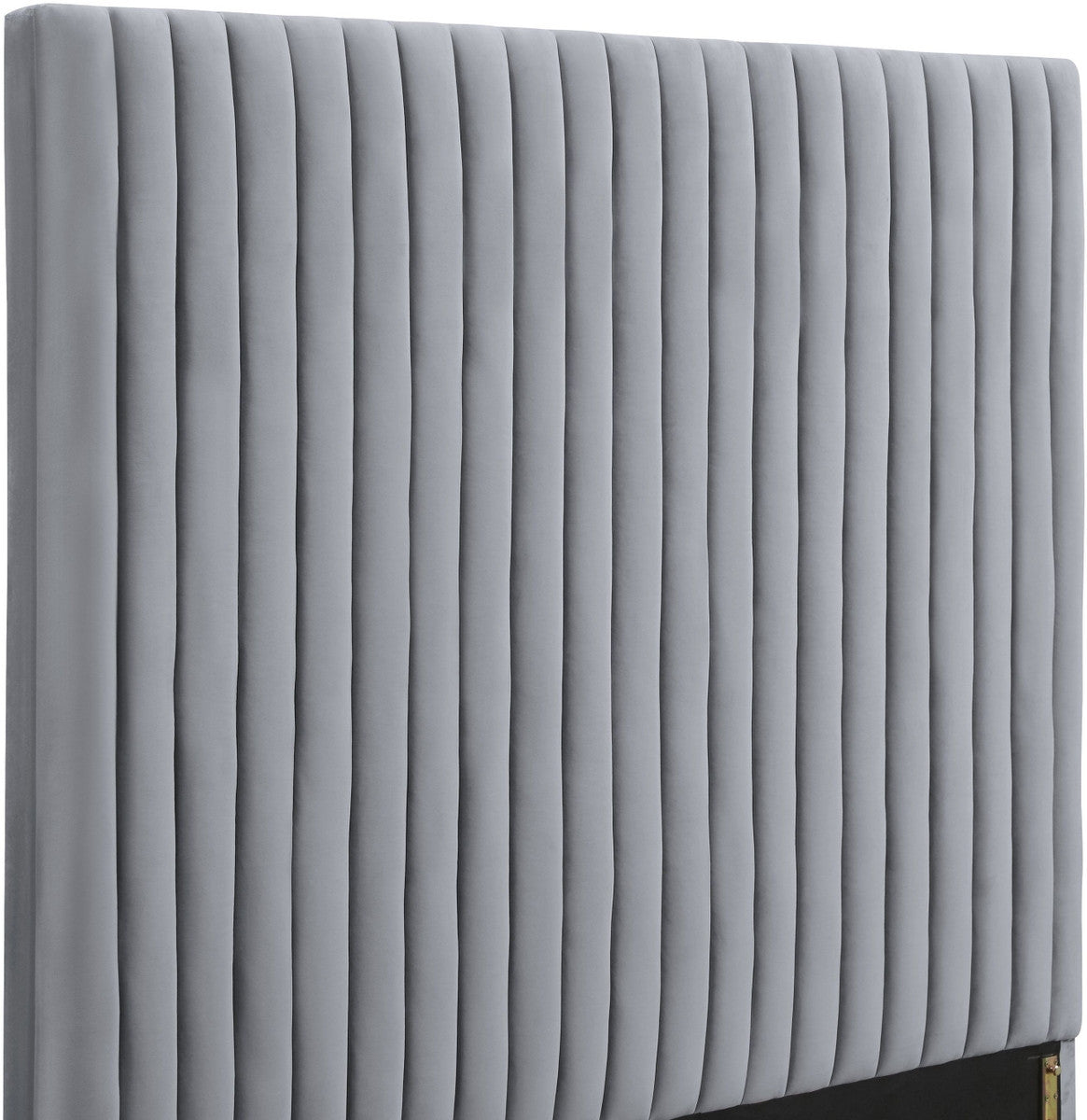 Alessandra Grey Velvet Contemporary Beds