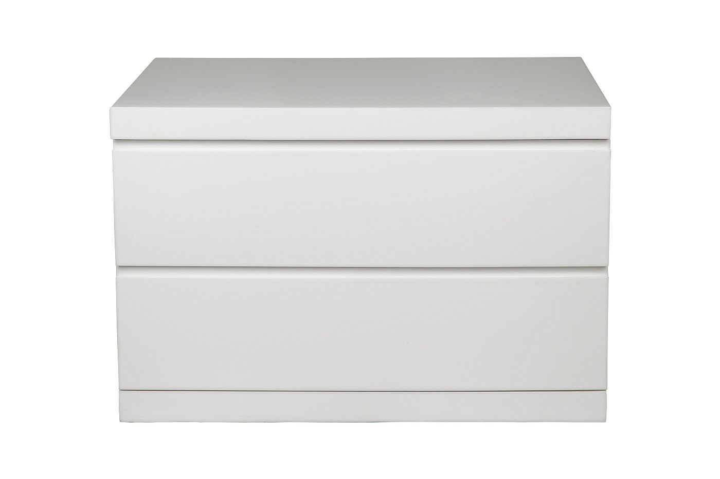 Ambrossi White Large Modern Nightstands