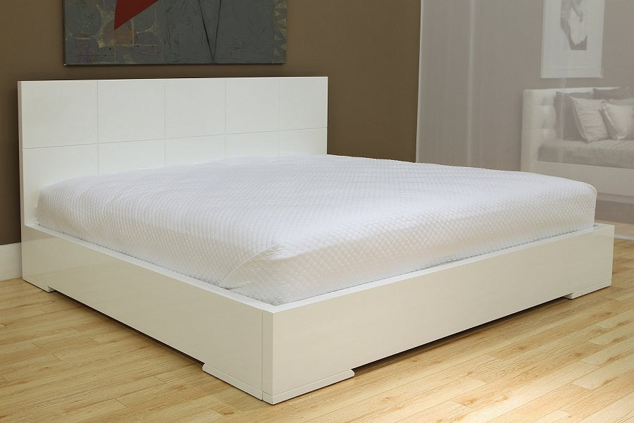 Ambrossi White Contemporary Beds
